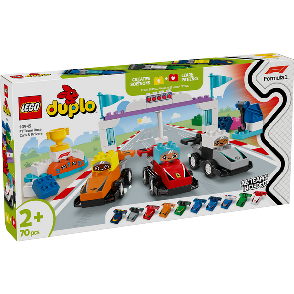LEGO® DUPLO® Town F1® Team Race Cars & Drivers