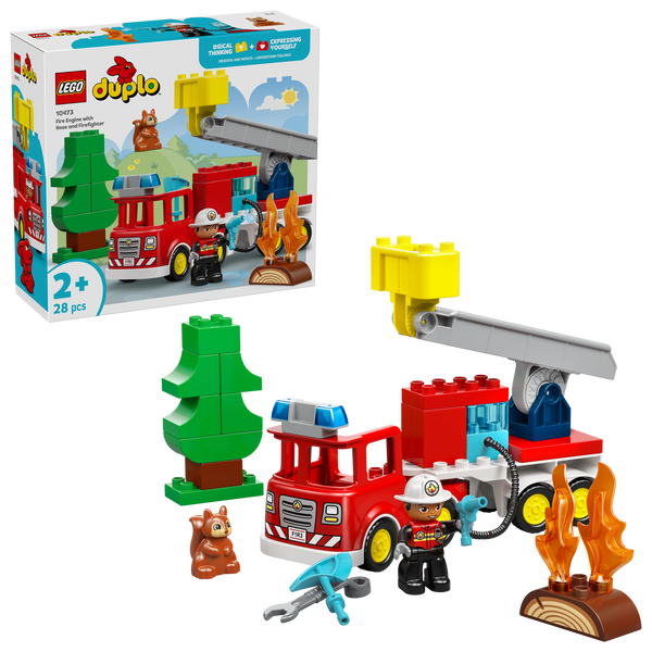 LEGO® DUPLO® Town Fire Truck with Hose and Firefighter