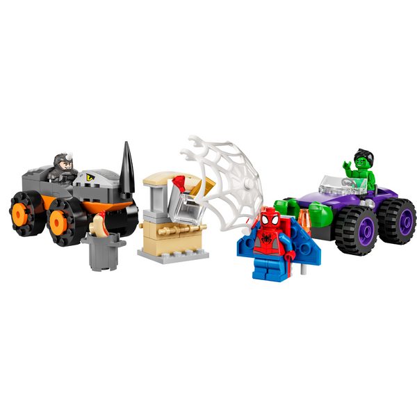 LEGO® Marvel Hulk vs. Rhino Truck Showdown