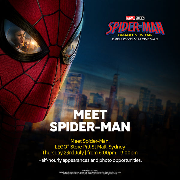 Capture a photo with Spider-Man* on Thursday 23rd July from 6-9pm
