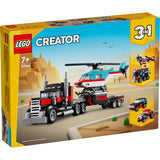 LEGO® Creator 3-in-1 Flatbed Truck with Helicopter