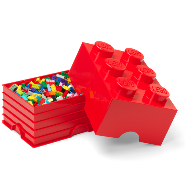 LEGO Storage Brick 6 - Red