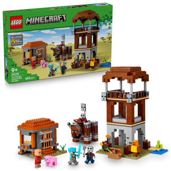 LEGO® Minecraft® The Pillager Outpost and Ravager