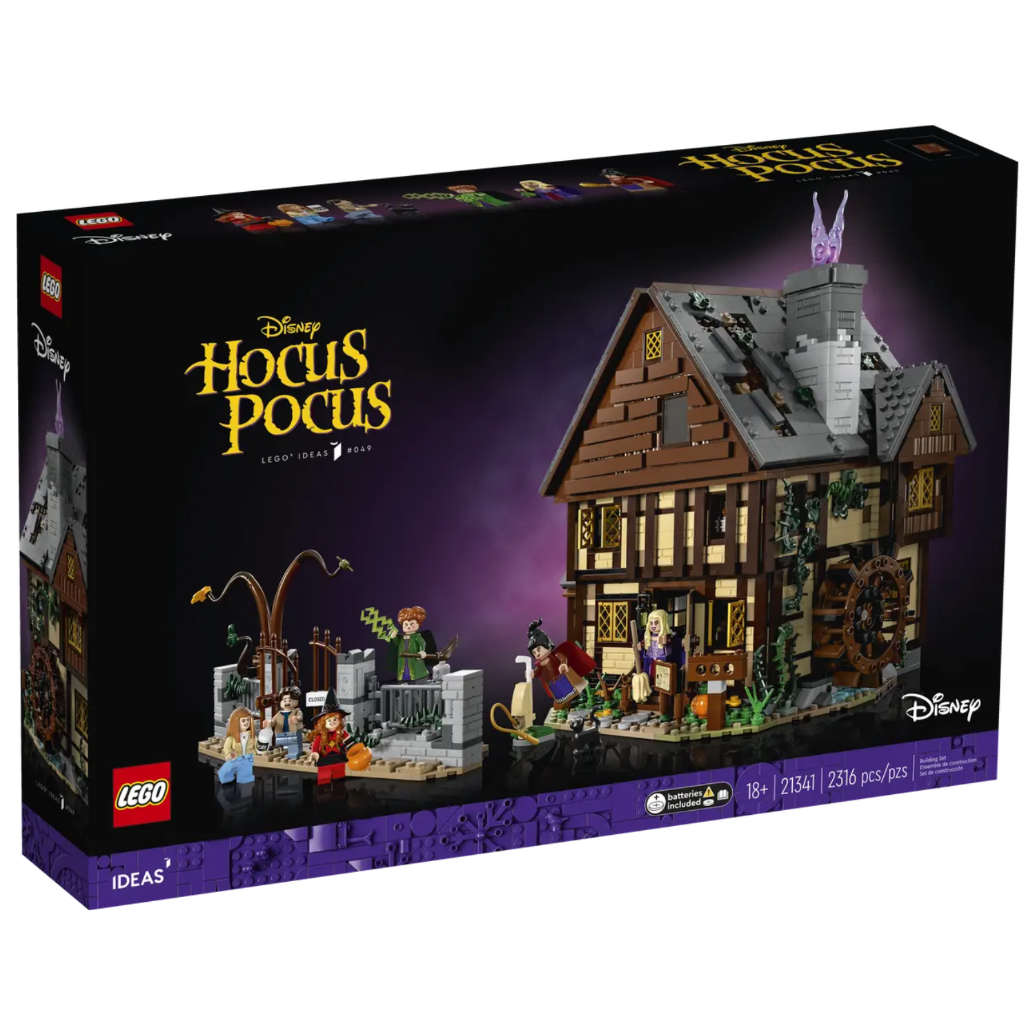 LEGO Ideas Disney Hocus Pocus The Sanderson Sisters Cottage AG LEGO Certified Stores