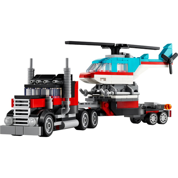 LEGO® Creator 3-in-1 Flatbed Truck with Helicopter