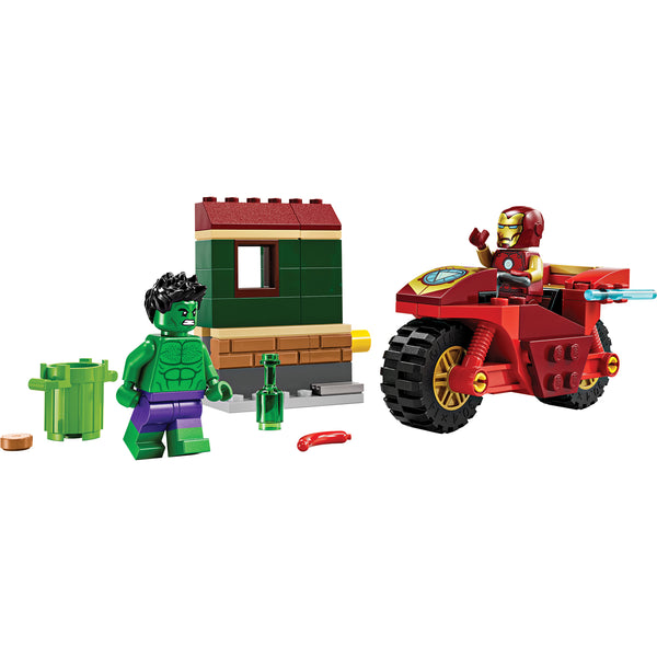 LEGO® Marvel Iron Man with Bike and The Hulk