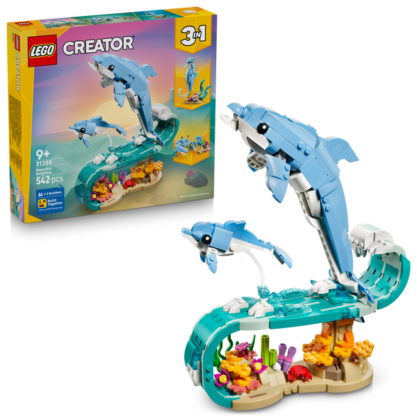 LEGO® Creator 3-in-1 Sea Animals: Beautiful Dolphins