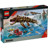 LEGO® Jurassic World Brick-Built Mosasaurus Boat Mission