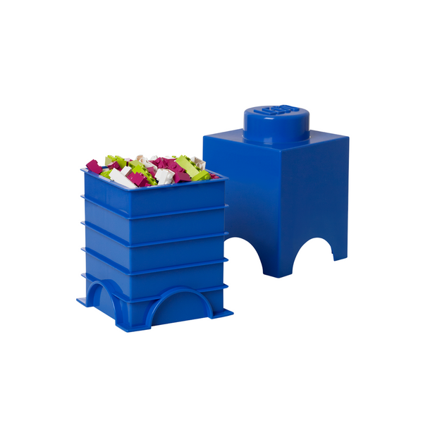 LEGO Storage Brick 1 Stud Square - Blue