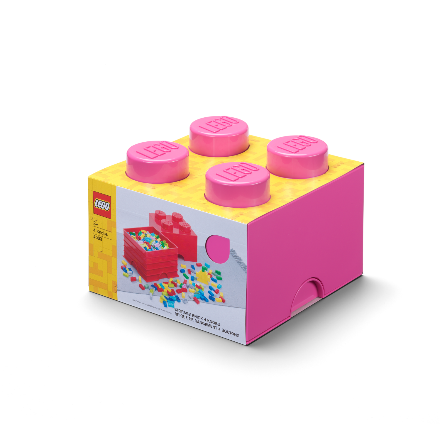 Building Blocks Lego Storage Box LEGO Storage Brick Stud Pink – AG