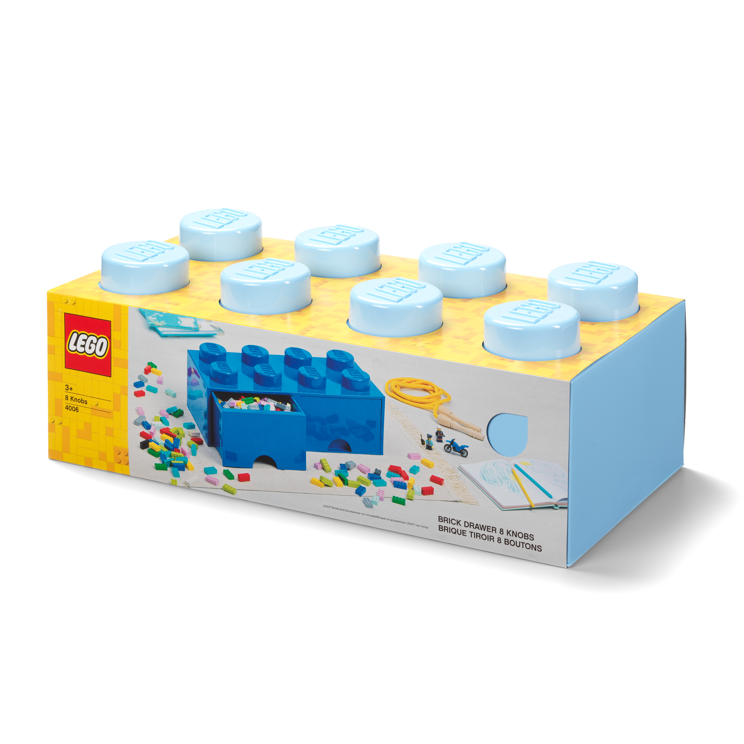 LEGO Brick Drawer 8 Light Royal Blue AG LEGO® Certified Stores