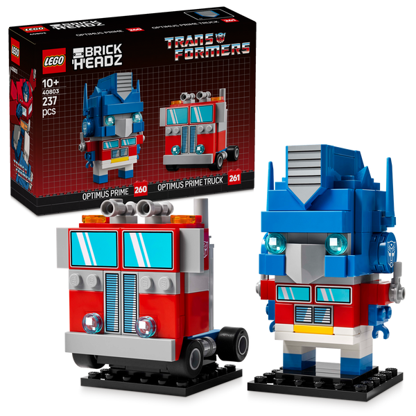 LEGO® BrickHeadz™ Transformers Optimus Prime Robot & Vehicle