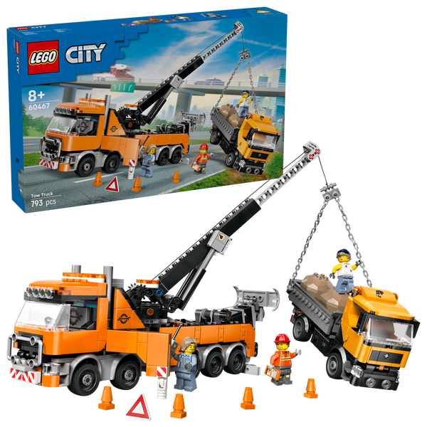 LEGO® City Heavy-Duty Recovery Tow Truck with Crane