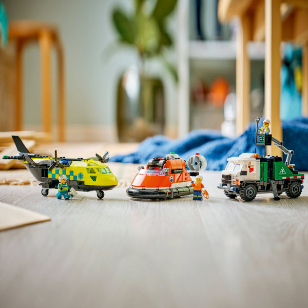 LEGO® City Airplane, Service Truck & Hovercraft Remix
