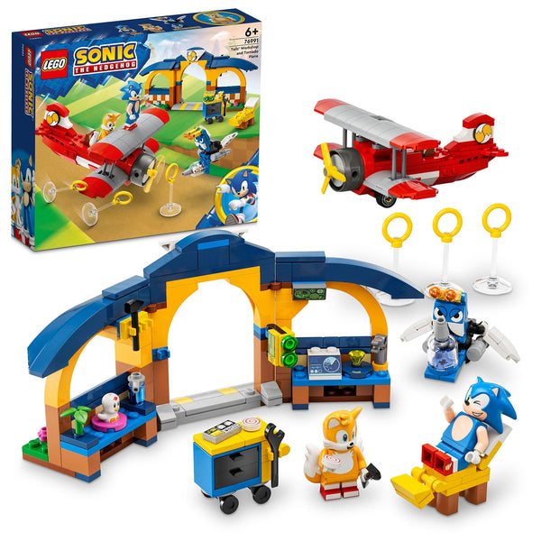 LEGO® Sonic the Hedgehog™ Tails Workshop and Tornado Plane