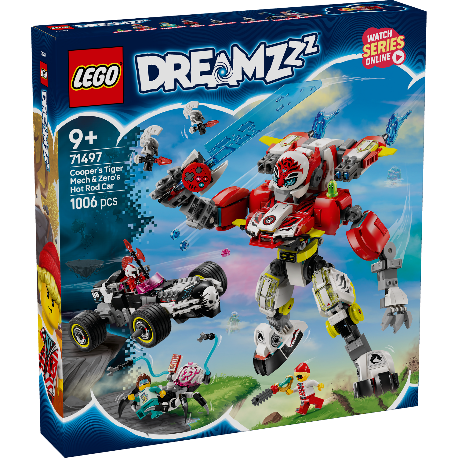 LEGO® DREAMZzz™ Cooper's Tiger Mech & Zero's Hot Rod Car – AG LEGO