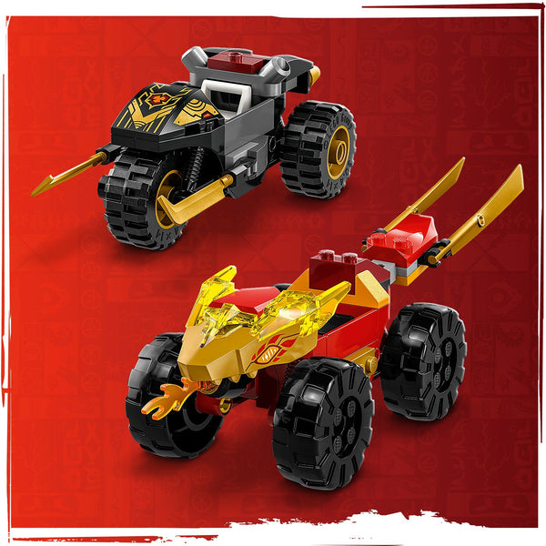LEGO® NINJAGO® Kai and Ras’s Car and Bike Battle