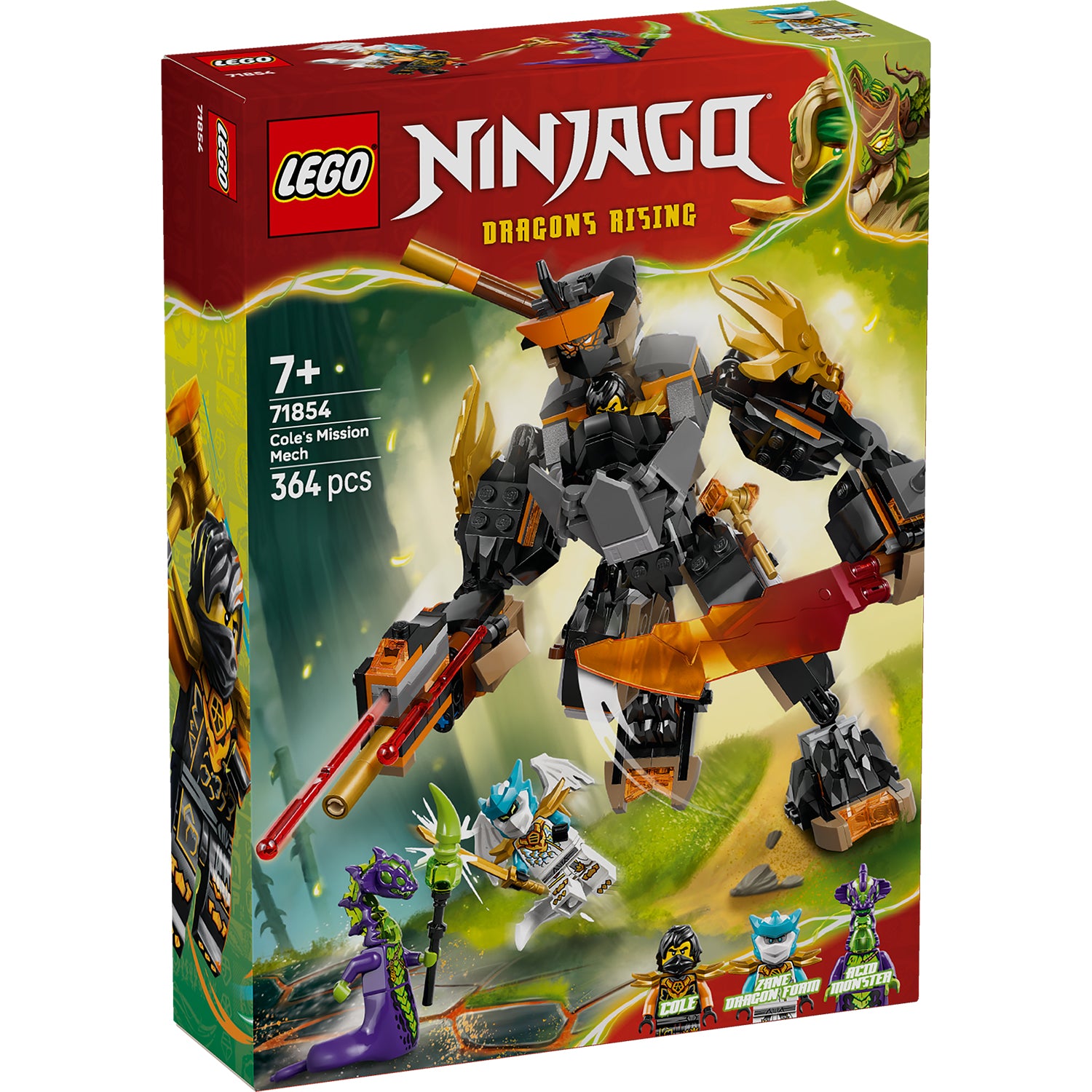 LEGO® NINJAGO® Cole's Mission Mech & Dragon Zane – AG LEGO