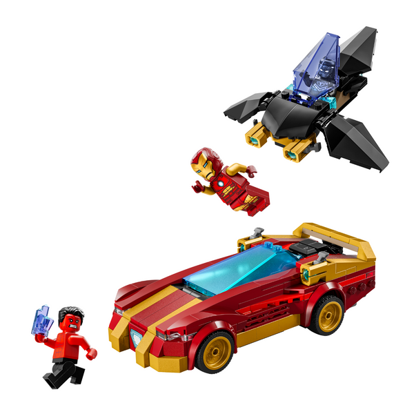 LEGO® Marvel Iron Man Car & Black Panther vs. Red Hulk