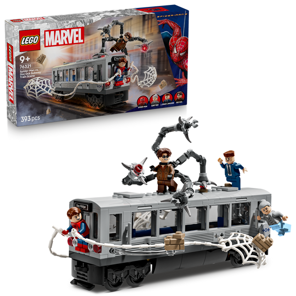 LEGO® Marvel Spider-Man vs. Doc Ock Subway Train Scene