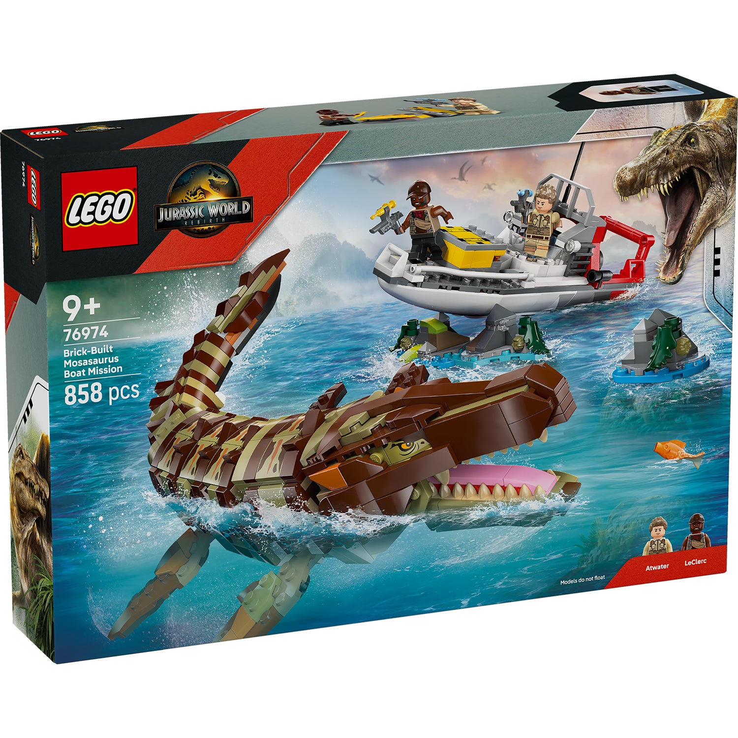 LEGO® Jurassic World Brick-Built Mosasaurus Boat Mission – AG LEGO