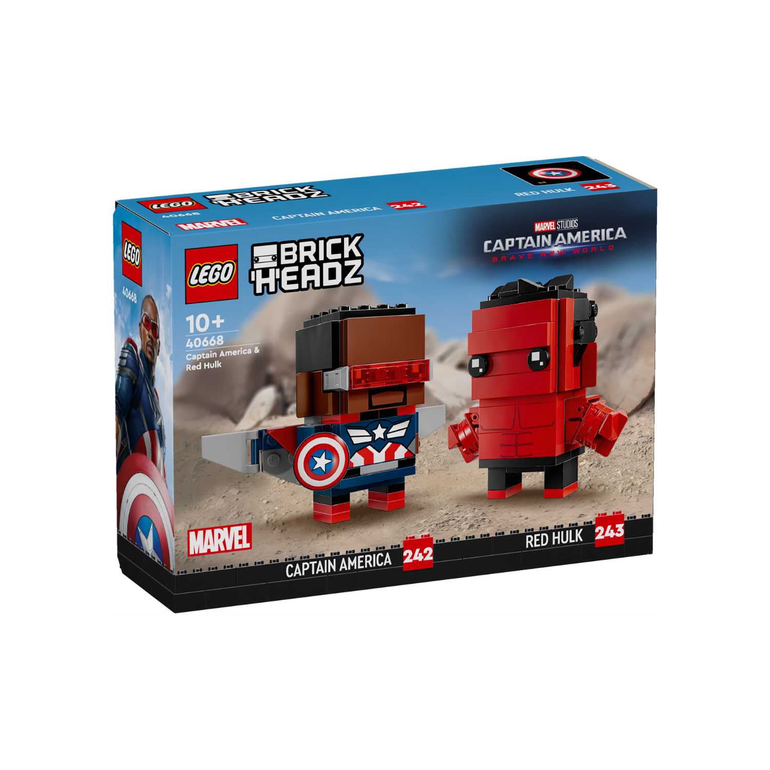 LEGO® BrickHeadz™ Captain America Red Hulk Figures – AG LEGO