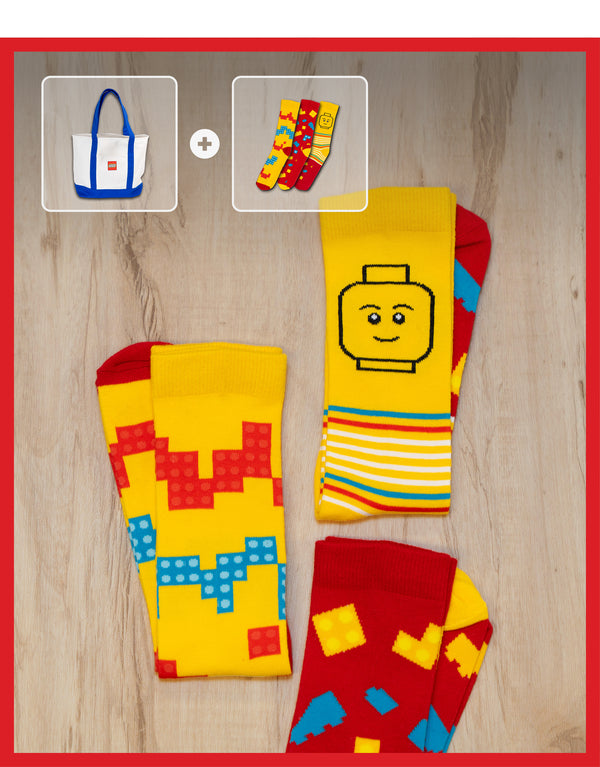 + FREE LEGO® 3-Pack Adult Socks