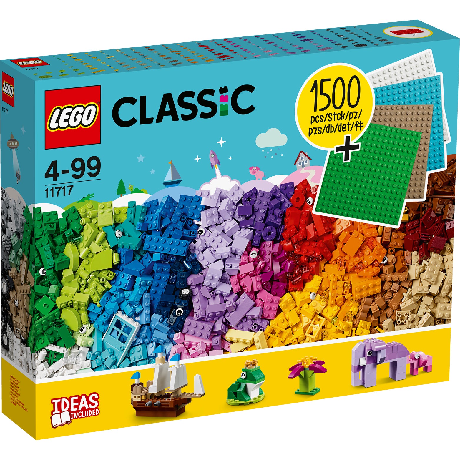 New Lego Classic 1500 Bricks In Original Damaged Box