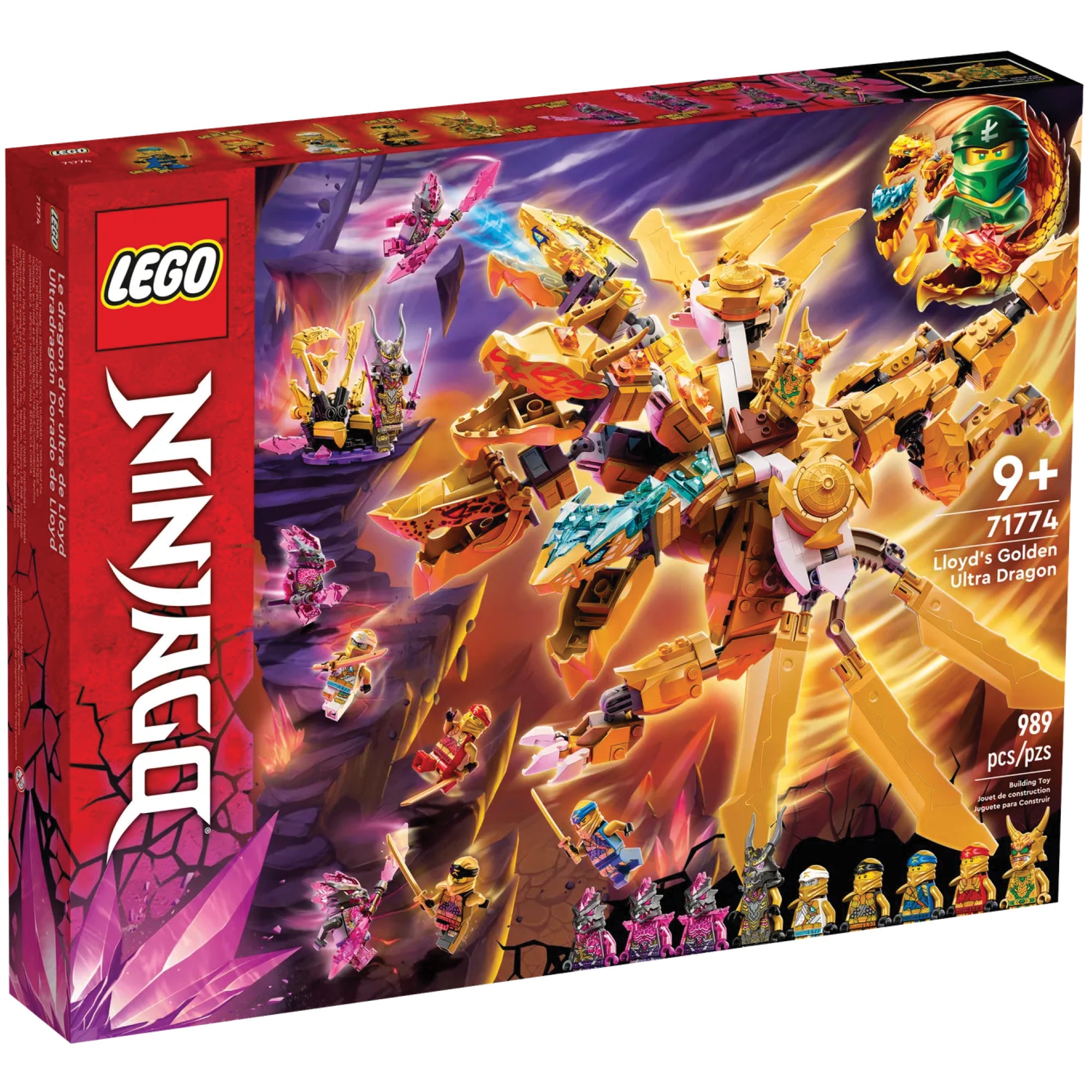 LEGO® NINJAGO® Lloyd’s Golden Ultra Dragon - Main Image