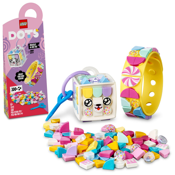 LEGO® DOTS™ Candy Kitty Bracelet & Bag Tag