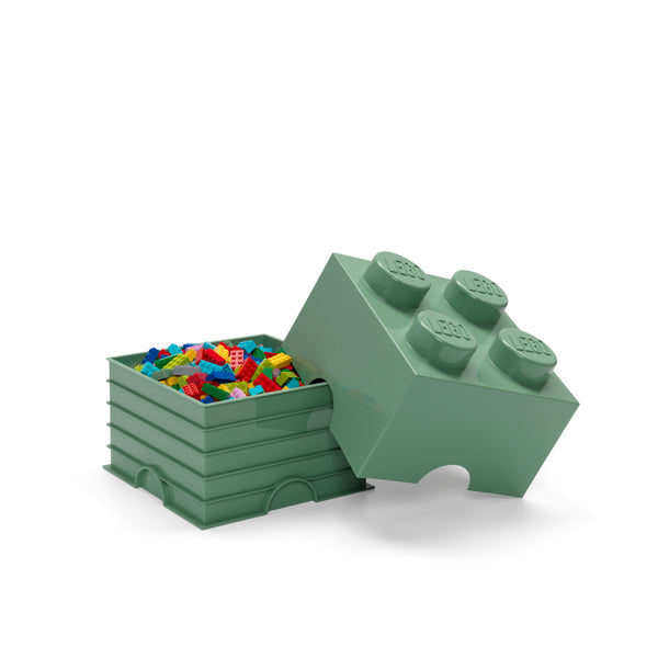 LEGO Storage Brick 4 Stud - Sand Green