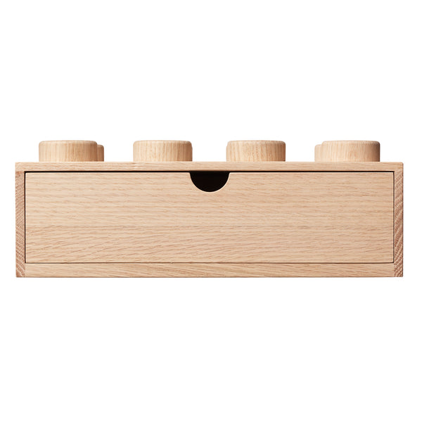 LEGO Wooden Desk Drawer 8 – Light Oak