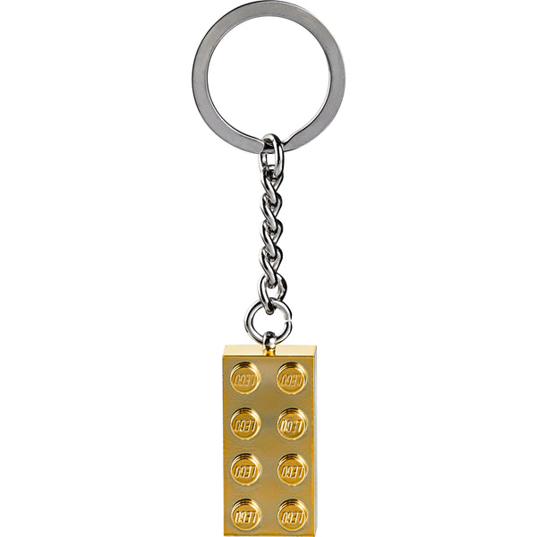 LEGO® Keyring 2x4 Stud – Gold