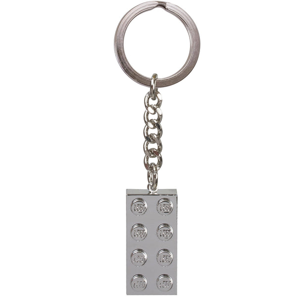 LEGO® Keyring 2x4 Stud – Metalized