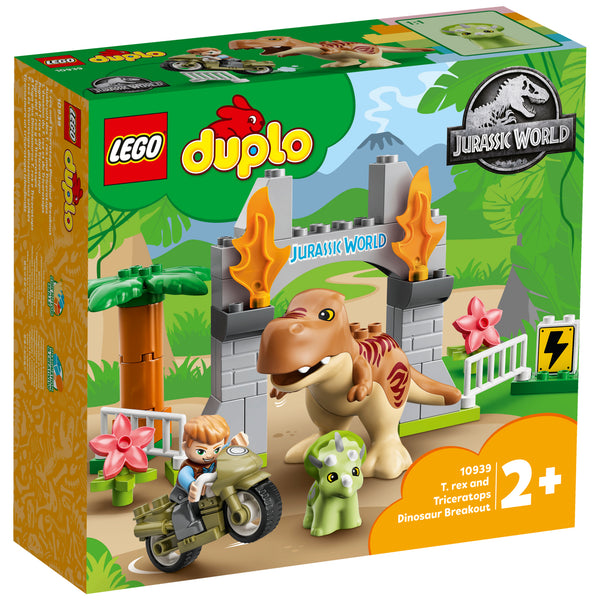 LEGO® DUPLO™ T. rex and Triceratops Dinosaur Breakout