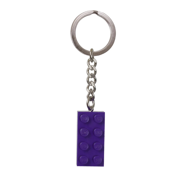 LEGO® Keyring 2x4 Stud – Purple