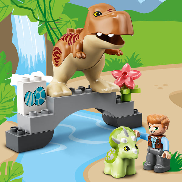 LEGO® DUPLO™ T. rex and Triceratops Dinosaur Breakout
