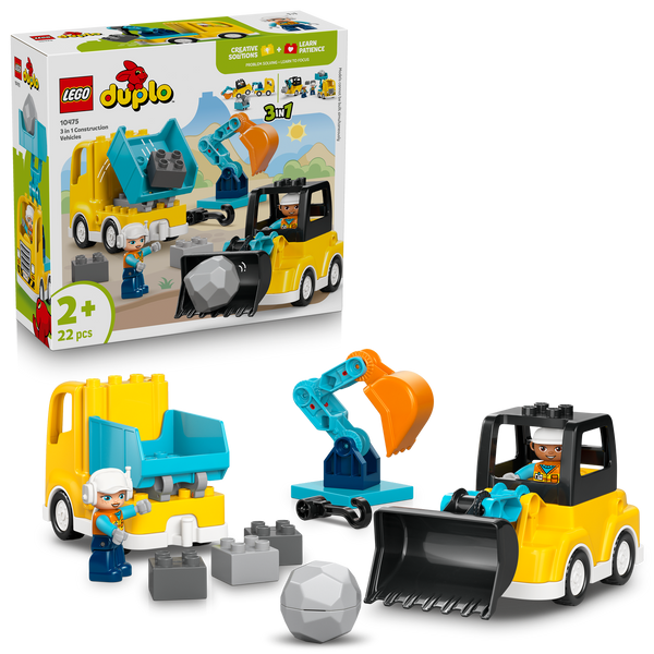 LEGO® DUPLO® Town 3-in-1 Construction Vehicles