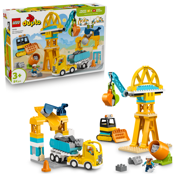 LEGO® DUPLO® Town 3-in-1 Construction Site and Vehicles