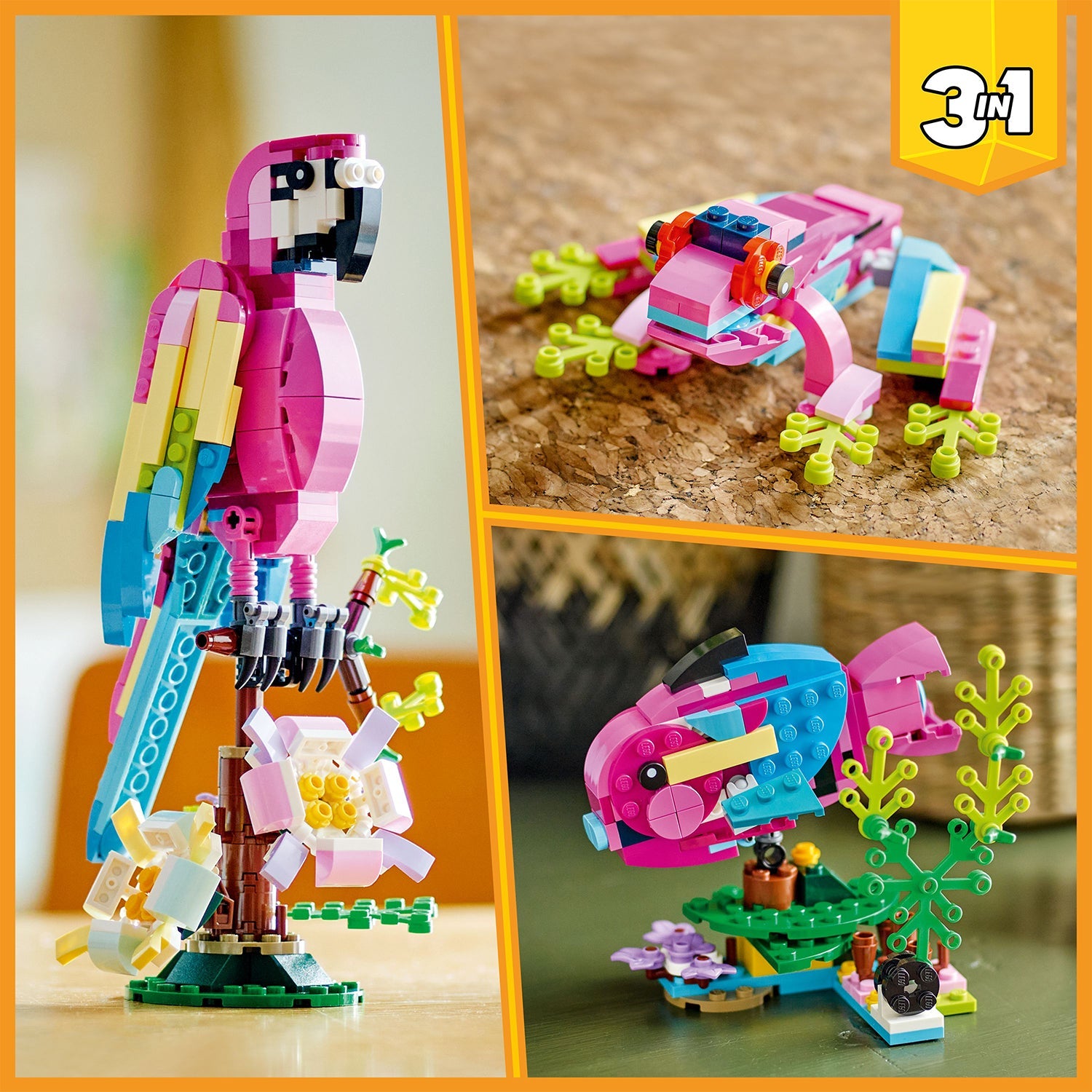 Lego best sale parrot set