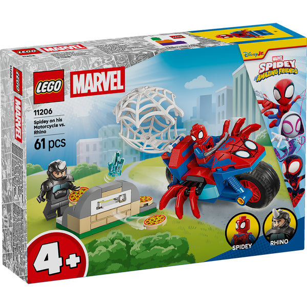 LEGO® | Marvel Spidey And His Amazing Friends Spidey on his Motorcycle vs. Rhino