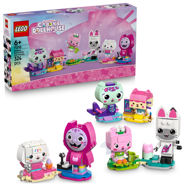 LEGO® Gabby’s Dollhouse Gabby’s Brick-Built Cat Friends