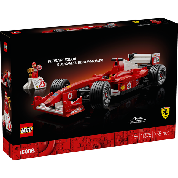 LEGO® Icons Ferrari F2004 & Michael Schumacher