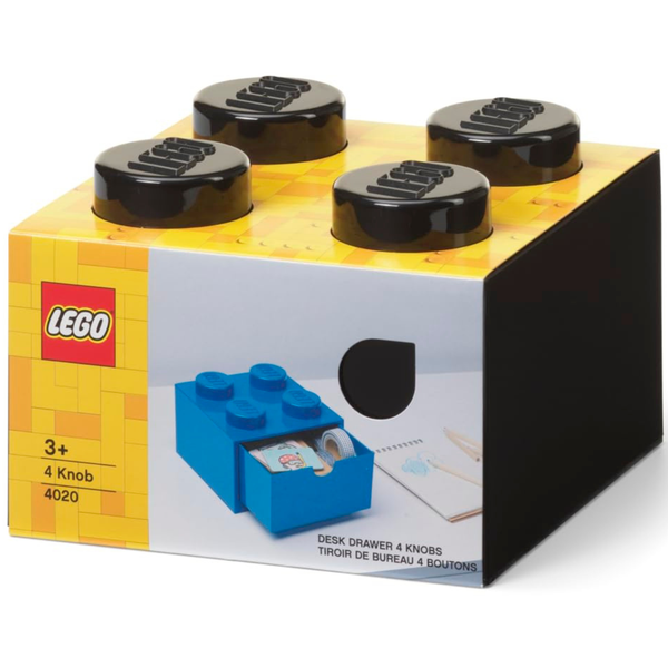 LEGO Desk Drawer 4 - Black