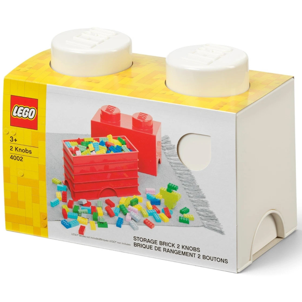 LEGO Storage Brick 2 Stud - White