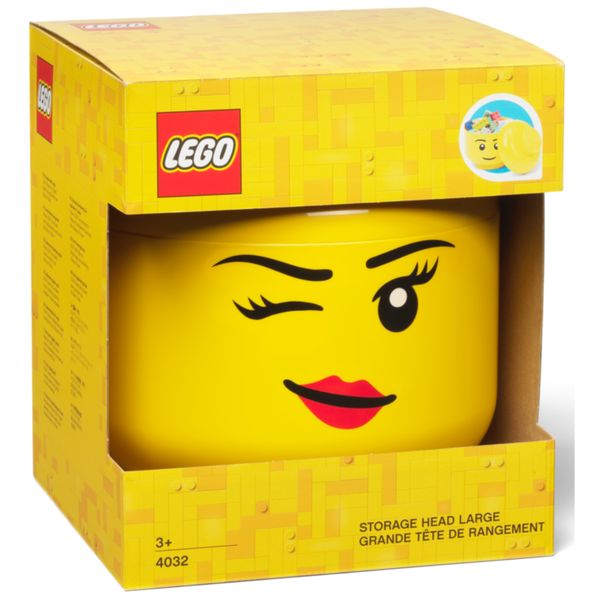 Lego Storage Head (Large) - Winking
