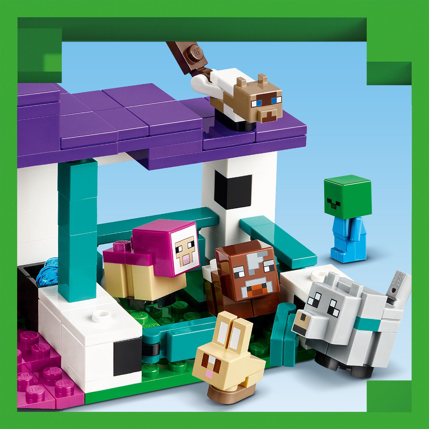 Lego minecraft best sale baby wolf