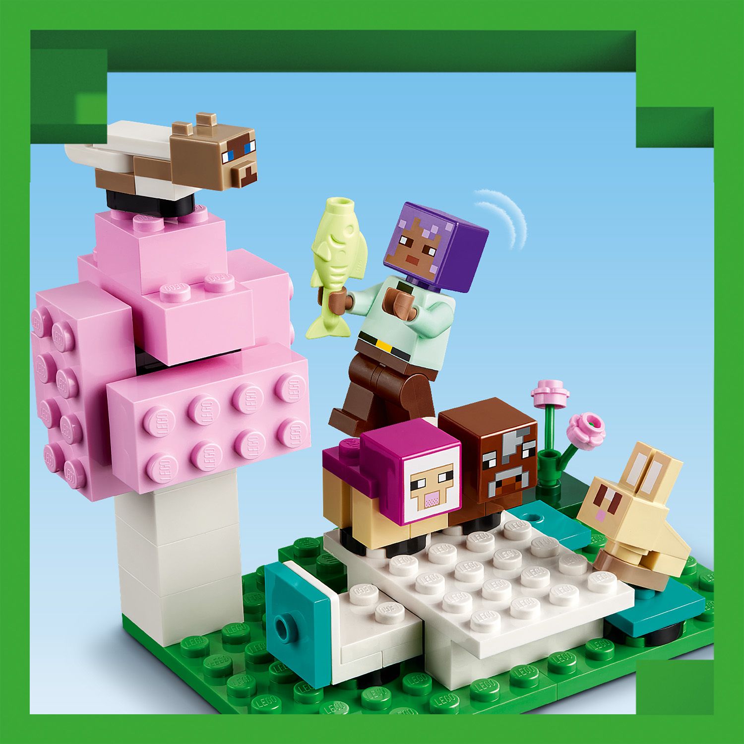 Lego minecraft best sale baby wolf