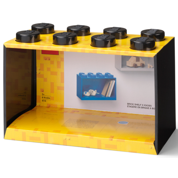 LEGO® 8-Stud Brick Shelf - Black
