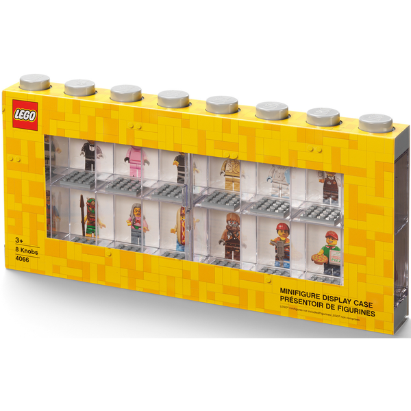 Lego Minifigure Display Case 16 - Grey